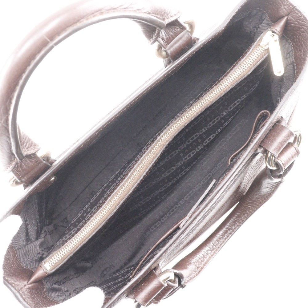 CELINE Boogie bag Handbag 134023 Brown Brown leather Women