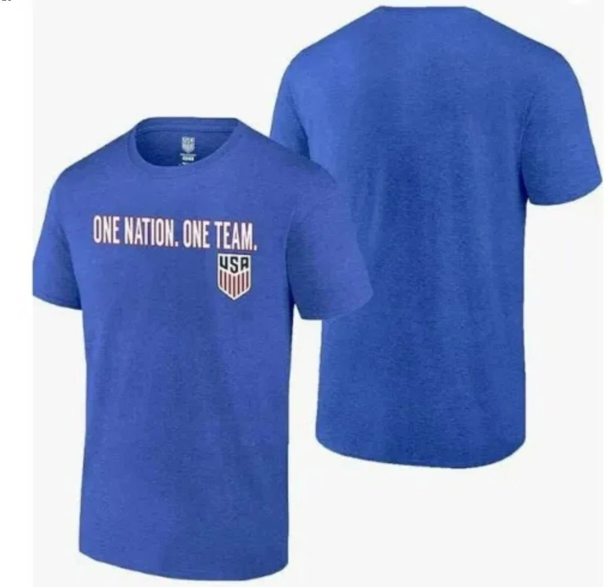 Team USA One Nation One Team T-Shirt Blue Sizes SOCCER SHIRT NEW WITH TAGS