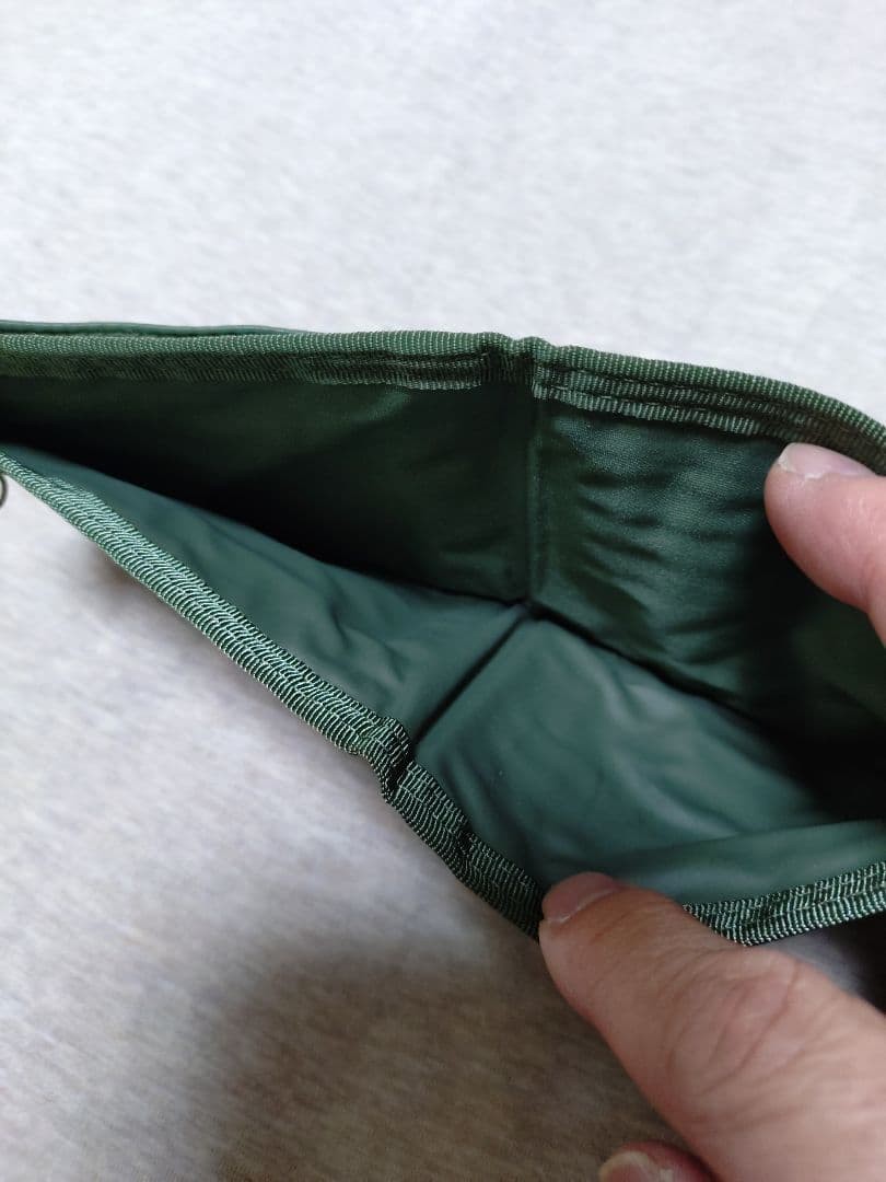 Porter Capsule Wallet Green Used 12cm x 10.5cm Compact Mens Wallet