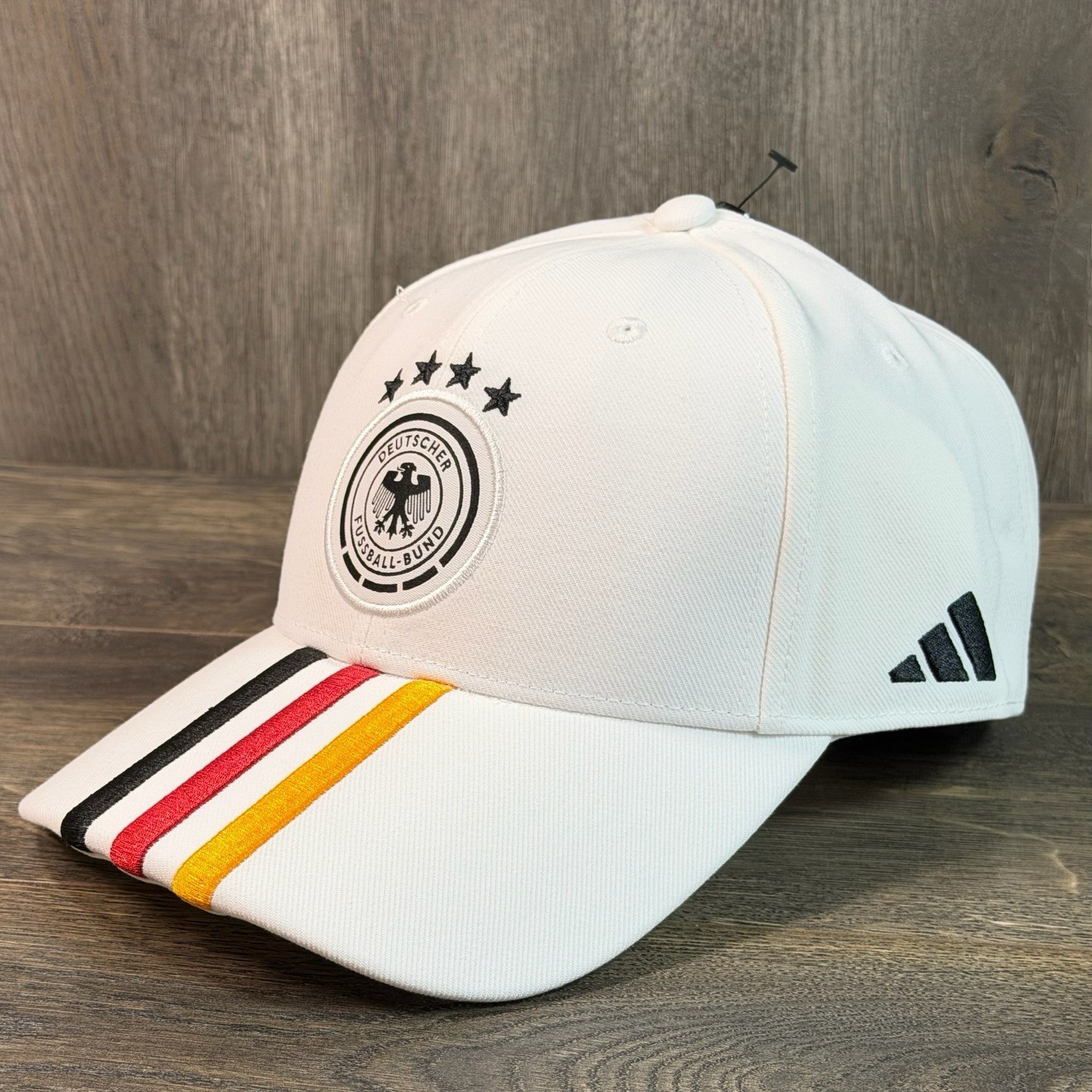 Adidas World Cup 2026 Team Germany Soccer Hat Cap OSFM Adjustable White KC6705