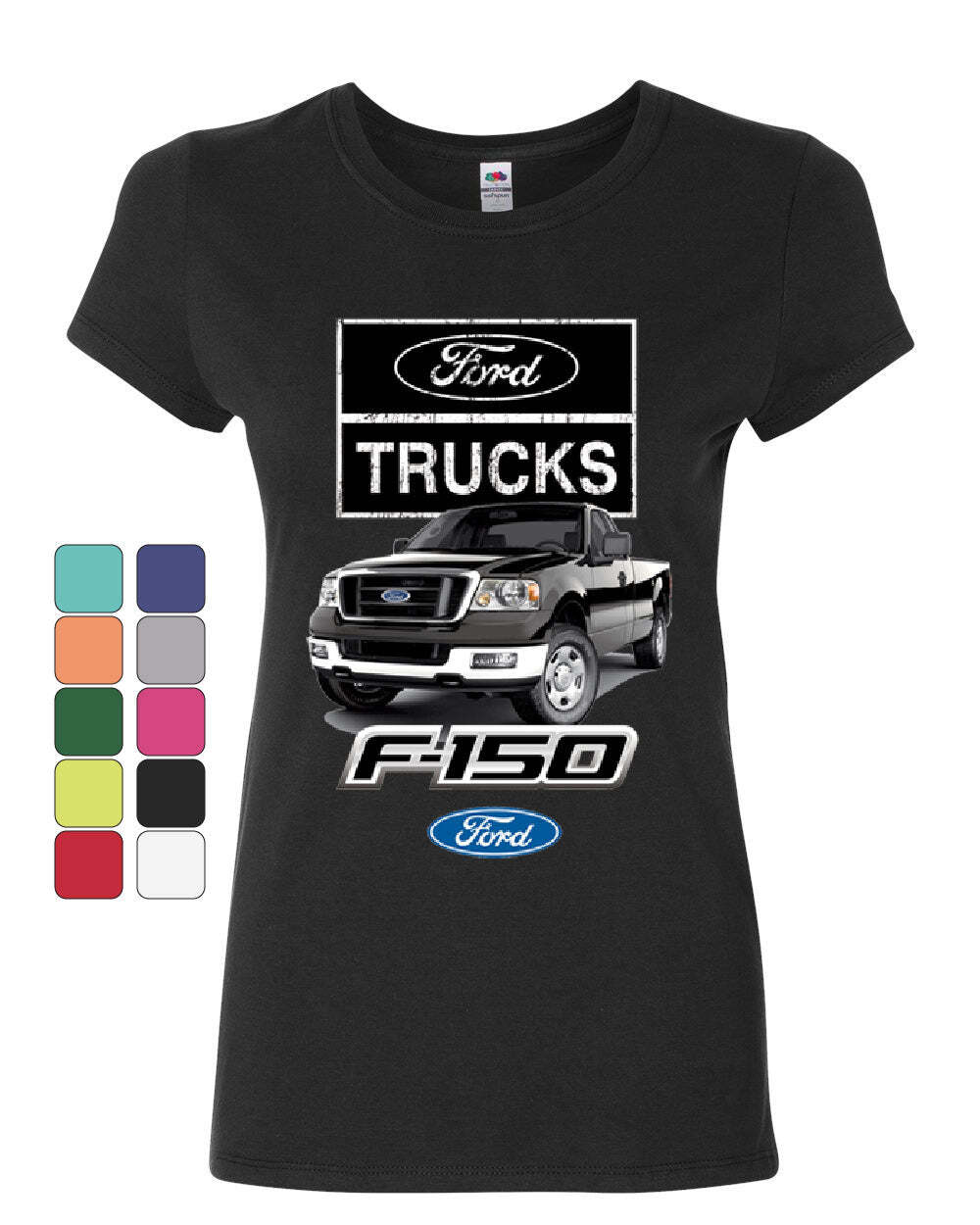 Ford Pickup Trucks F-150 Women’s T-Shirt Offroad Country Built Tough 4X4 Shirt