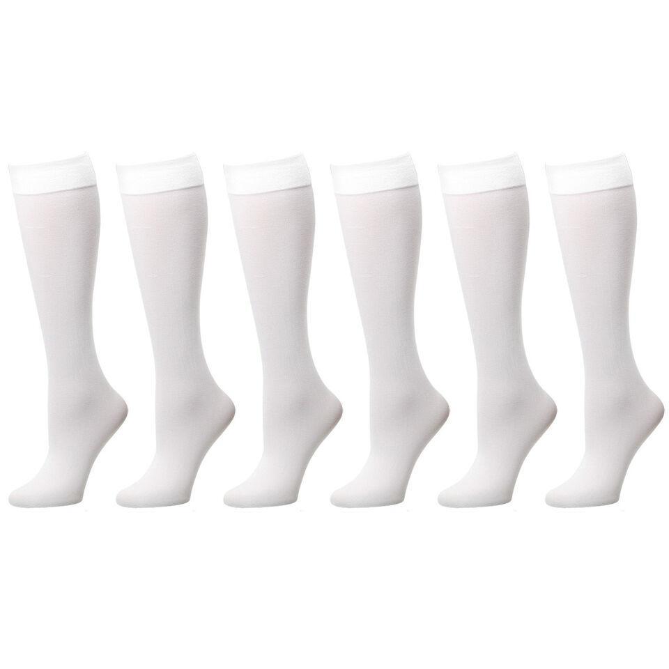 3-12 Pairs Women Trouser socks stretchy Knee High Soft Thin Material size 9-11