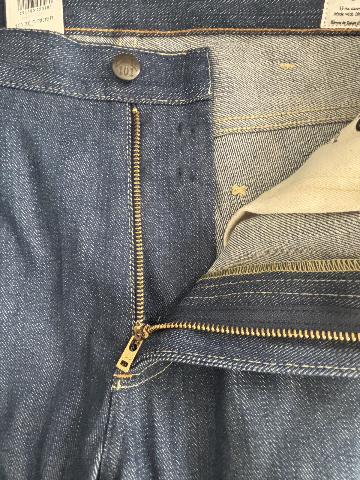 LEE Jeans 101 Japan Sanforized Selvedge Denim Made in Italy Men’s Size 36×32