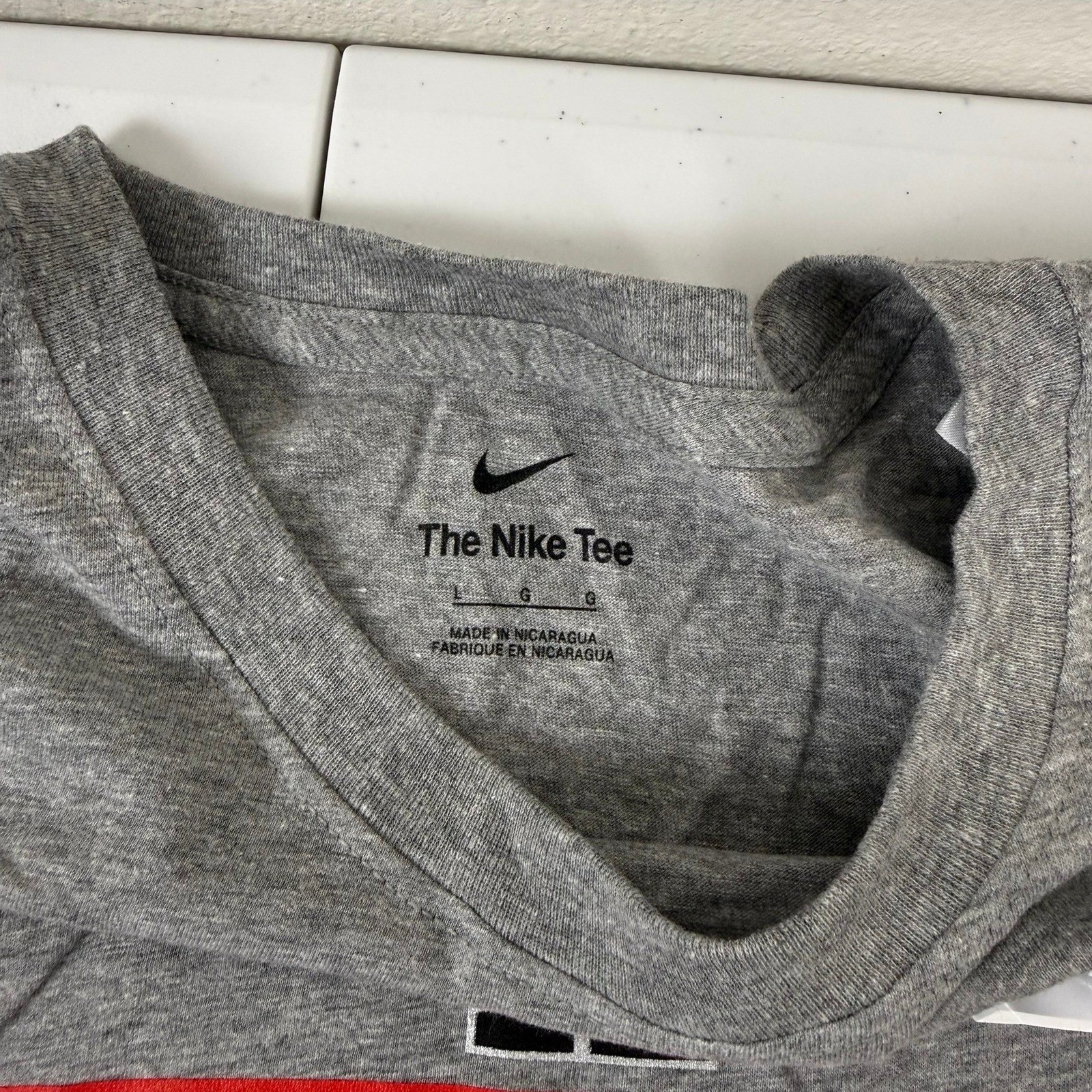 Nike T-Shirt Mens Large Gray AFC Champions Kansas City Chiefs Super Bowl Tee NWT