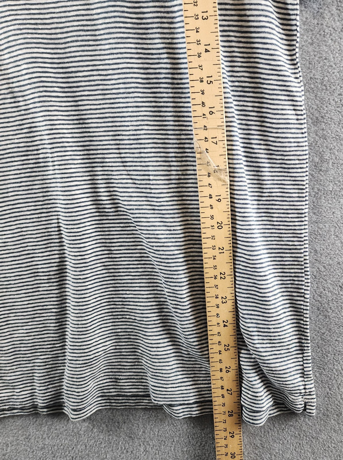The Men’s Store at Bloomingdale’s Striped Linen Tee Men’s Size Medium Dark Slate