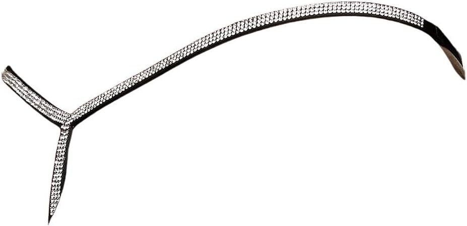 Victoria’s Secret T-Back Shine Strap Rhinestone Lace V-String Panty Black NWT