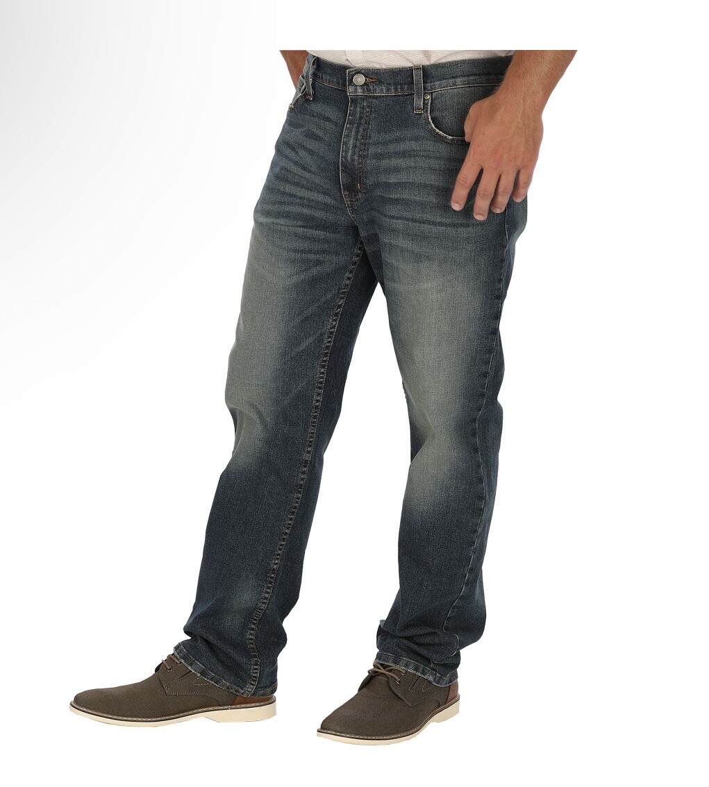 GEORGE Mens Jeans Size 42X30 Athletic Style Distressed New