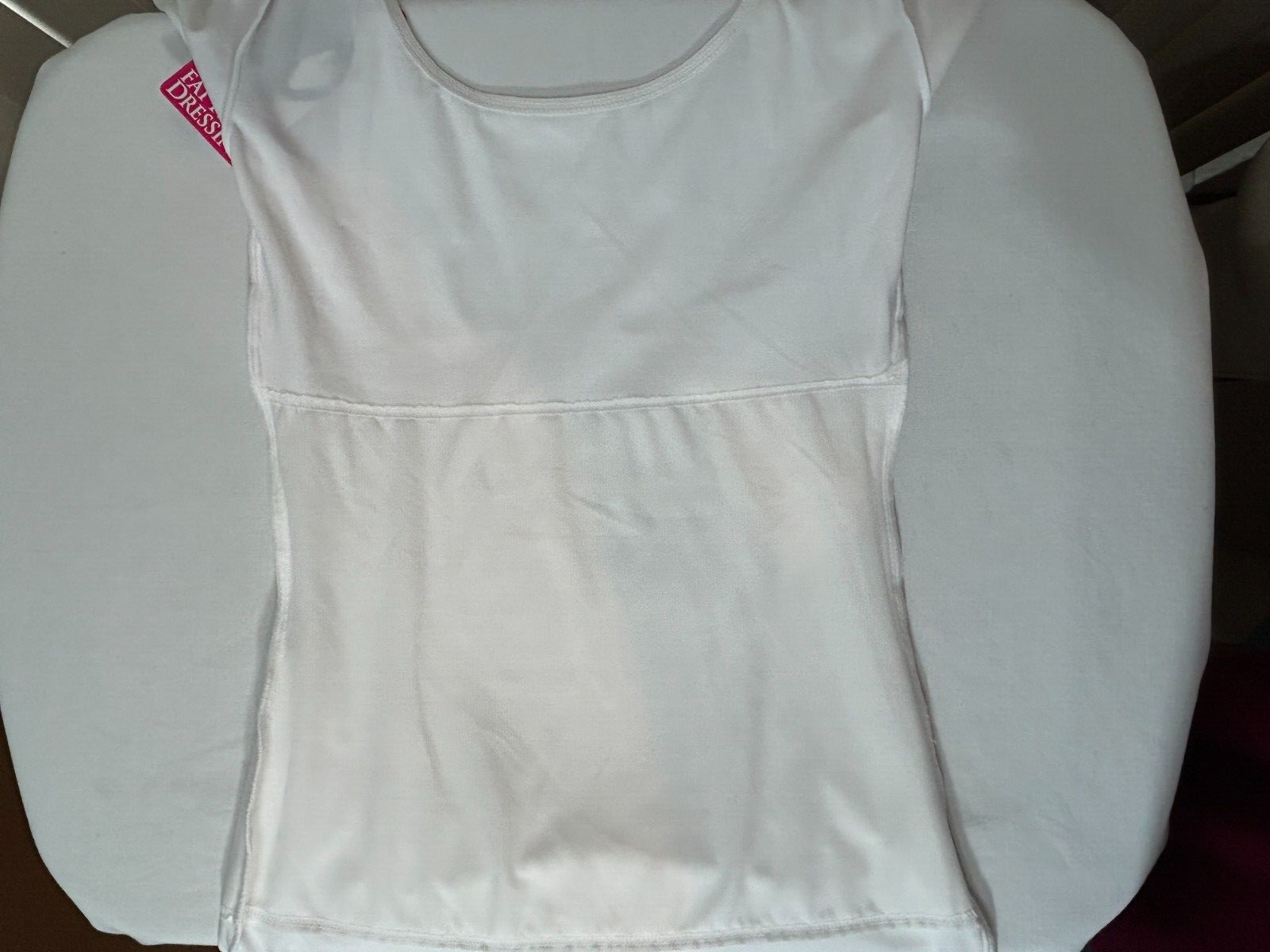 Maidenform Flexees Shaper Knit T Shirt Firm Control S Instant Slimmer White #5