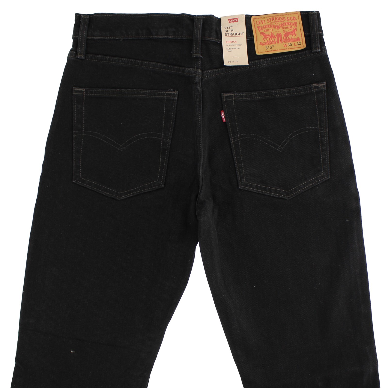 Levi’s Men’s 513 Jeans Slim Straight Blended Denim Pants 5-Pockets, 32″ Inseam