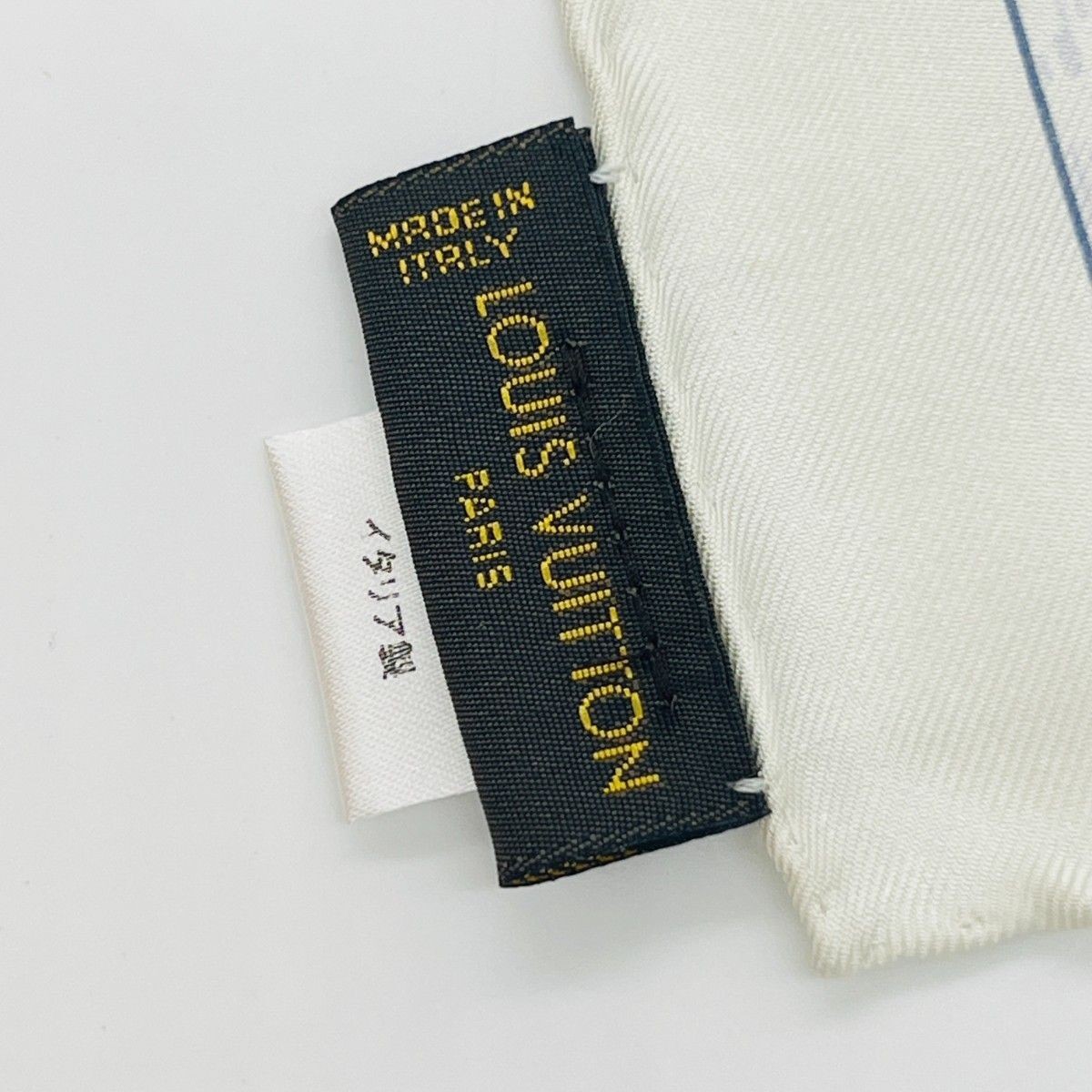 Louis Vuitton Carre 40 Monogram Scarf White Blue with Box and Tag Japan