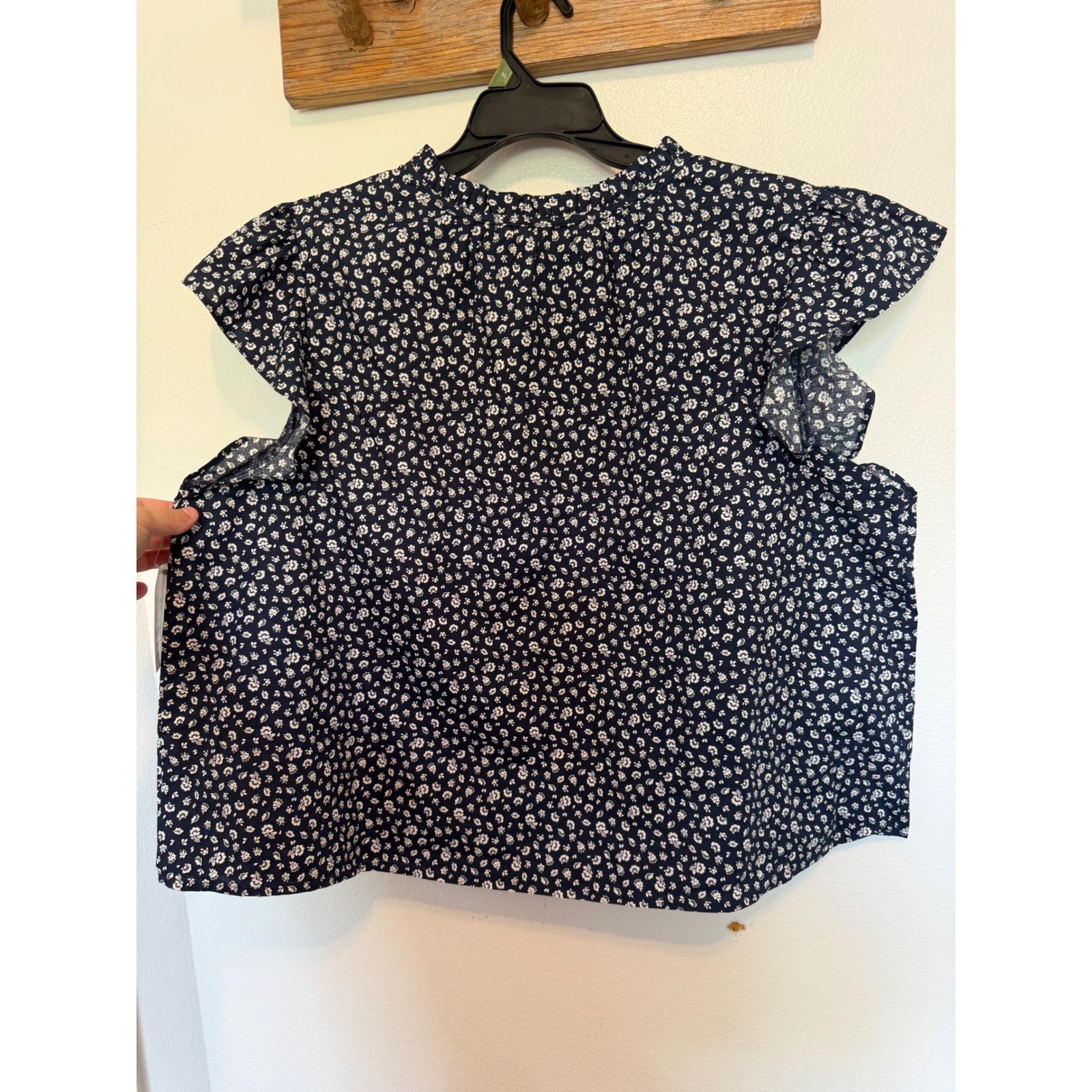 Womens Fisherman Preppy Spade Neck Blouse Sleeveless Preppy Size XXXLFloral Y2k