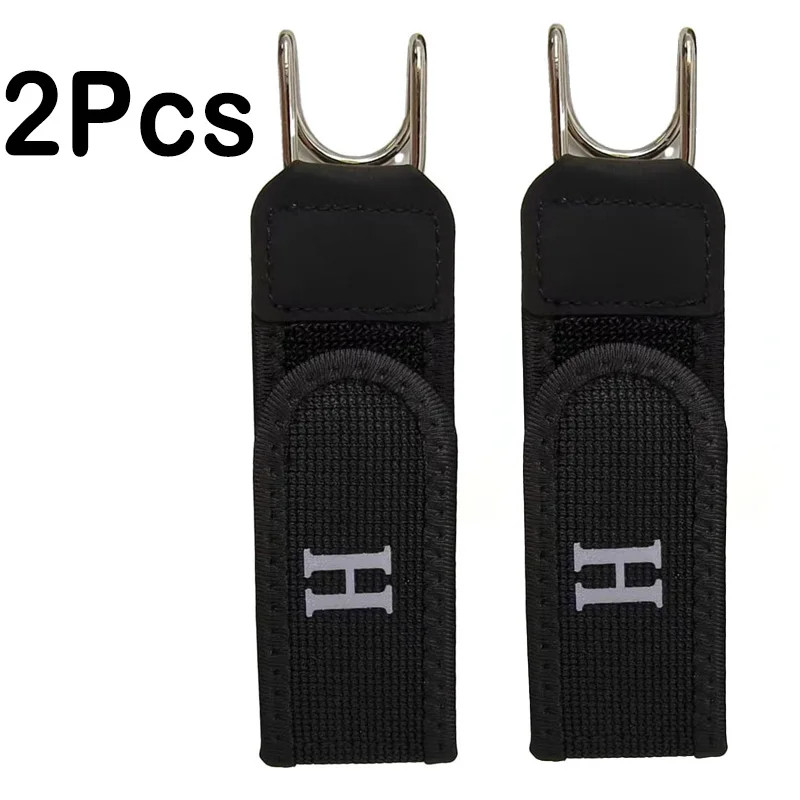 2PCS Tactical Metal Hook Elastic Belt Buckle-Less Invisible Waist Belt Closure