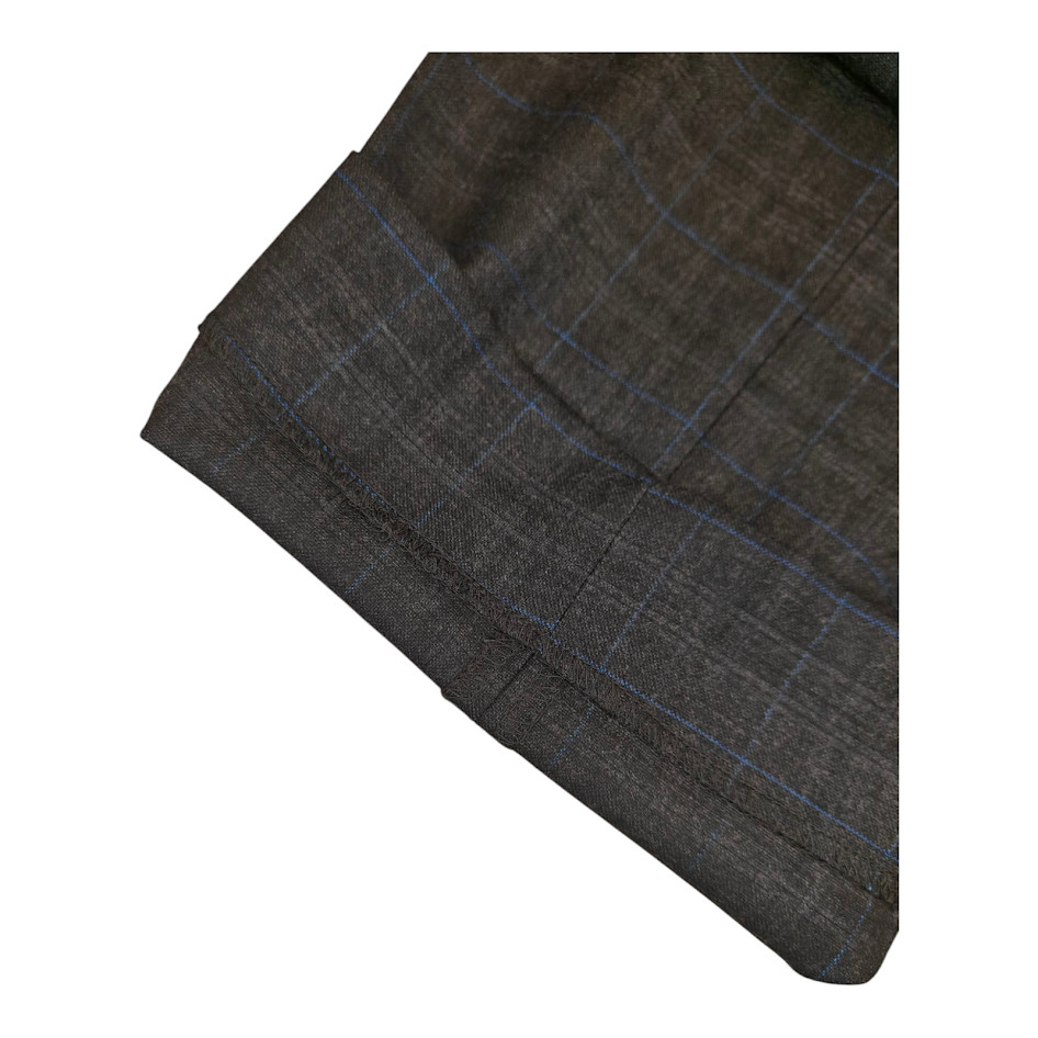 Banana Republic Slim Performance Dress Pant – Grey With Blue Stripes