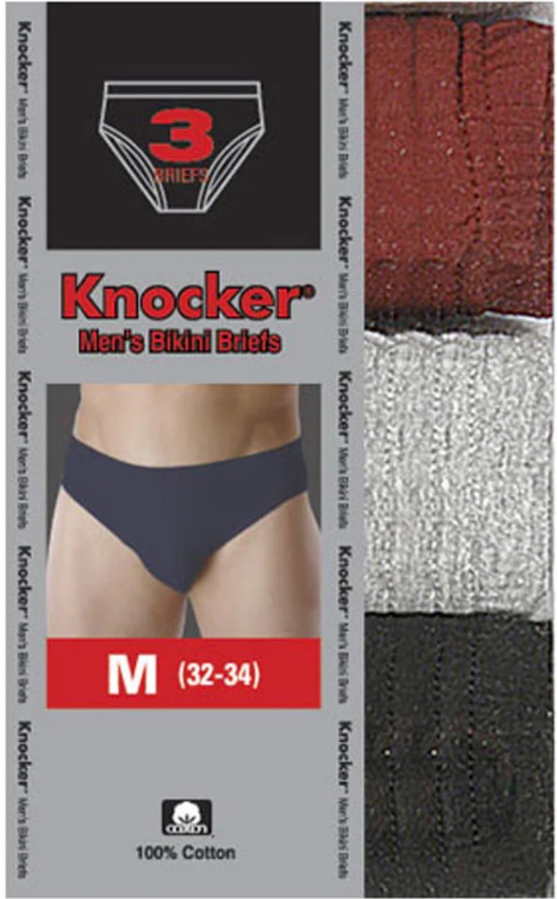 6 Pack Men’s ULTRA Solid Cotton Knocker Bikini Brief Underwear Assorted Colors L