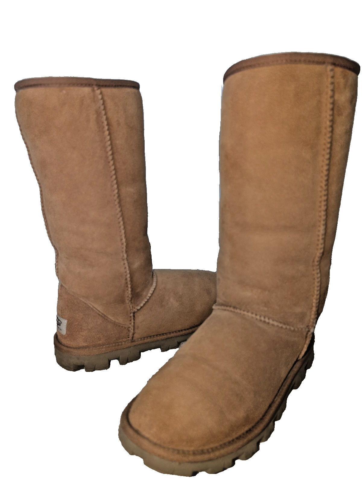 UGG Classic Tall 5845 Chestnut Suede Sheepskin Boots Women’s Size 7