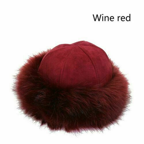 Women’s Fluffy Faux Fox Fur Hat Unisex Winter Ear Head Warmer Ski Hats Cap USA