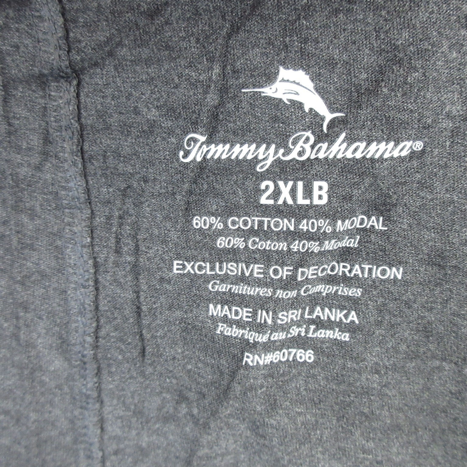 Tommy Bahama Mens Big & Tall Lounge Pants Jersey Heather XLB 2XLB 3XLB New