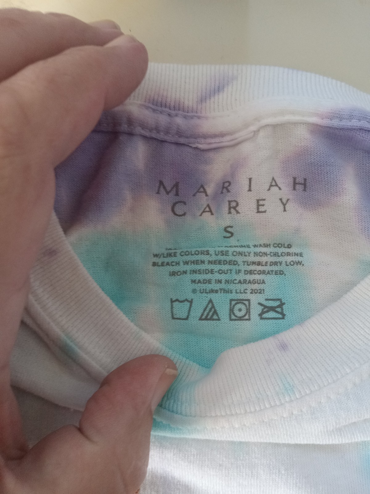 Size Small Mariah Carey Tie-Dye T-Shirt NEW SEE PHOTOS