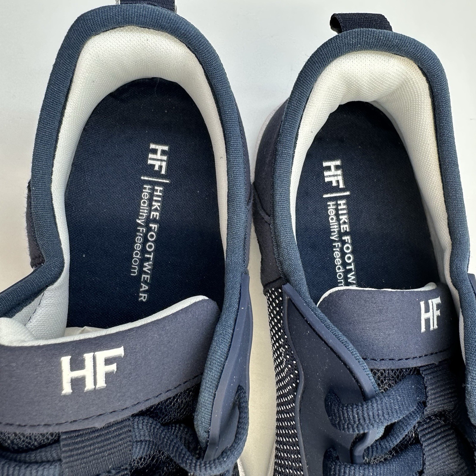 Hike Footwear HF Stride Sneaker Barefoot Blue White Lace Up EU 36 Men 4 Women 6