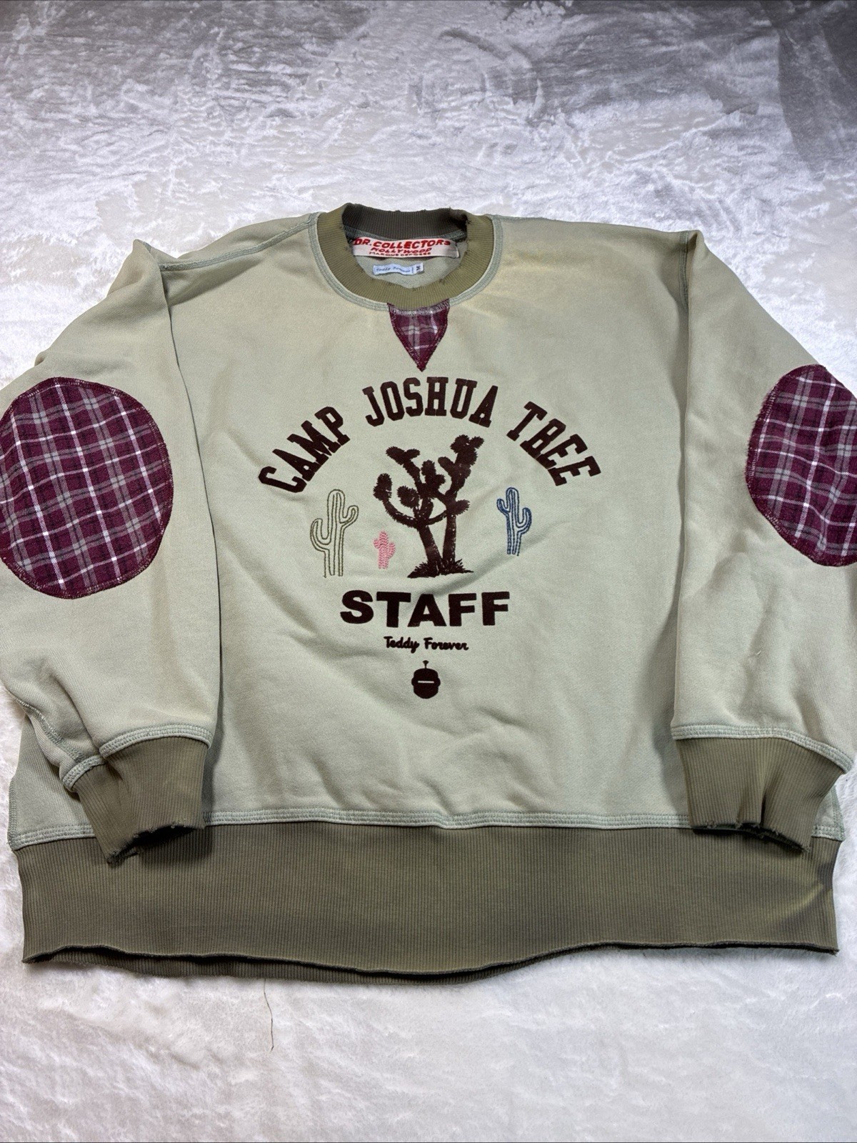 Dr Collectors Teddy Forever Camp Joshua Tree Staff Sweatshirt Pullover Crewneck