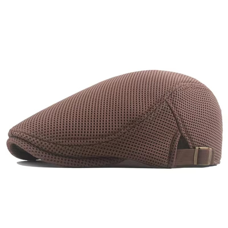 Duck Mesh Summer Gatsby Cap Mens Ivy Hat Golf Driving Sun Flat Cabbie Newsboy
