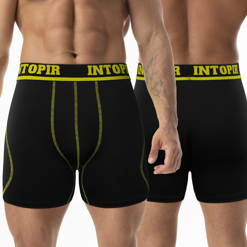 5PCS Anti-Chafing Mens Boxer Briefs Shorts Long Legs Underpants Trunks Underwear