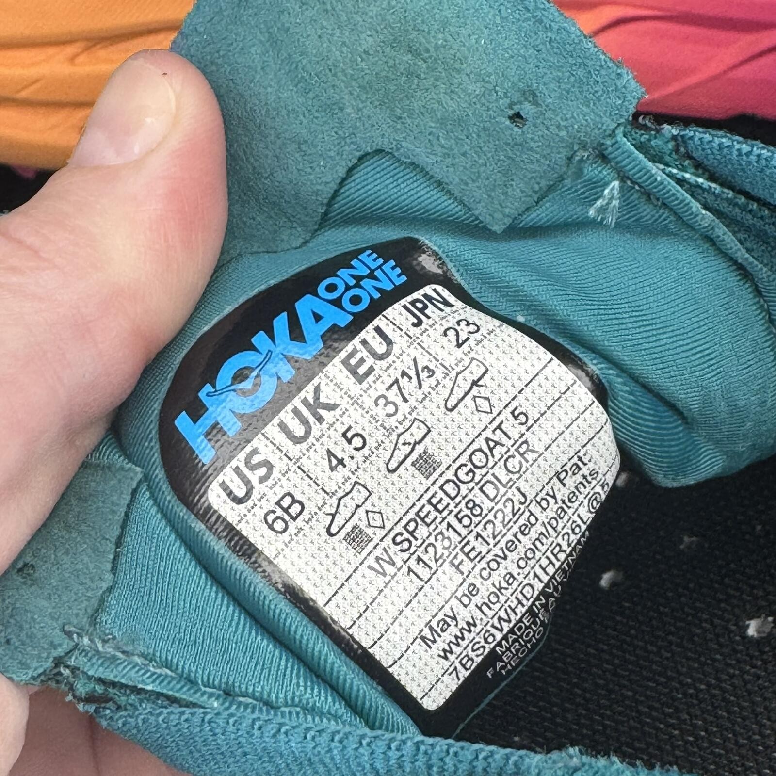 Hoka Women’s Speedgoat 5 Running Shoes Deep Lake Ceramic Sz 6