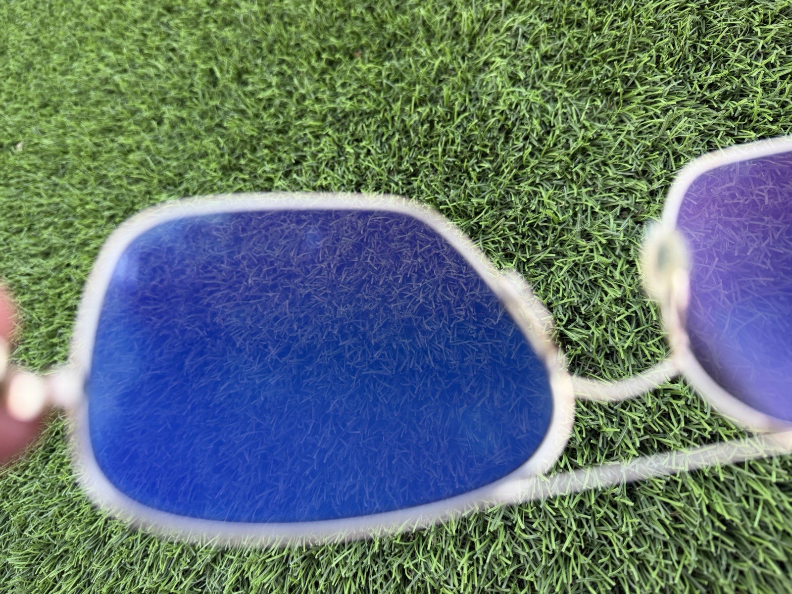 Oliver Peoples Victory 58 VFX Gold/Cognac Gradient Preowned See Description