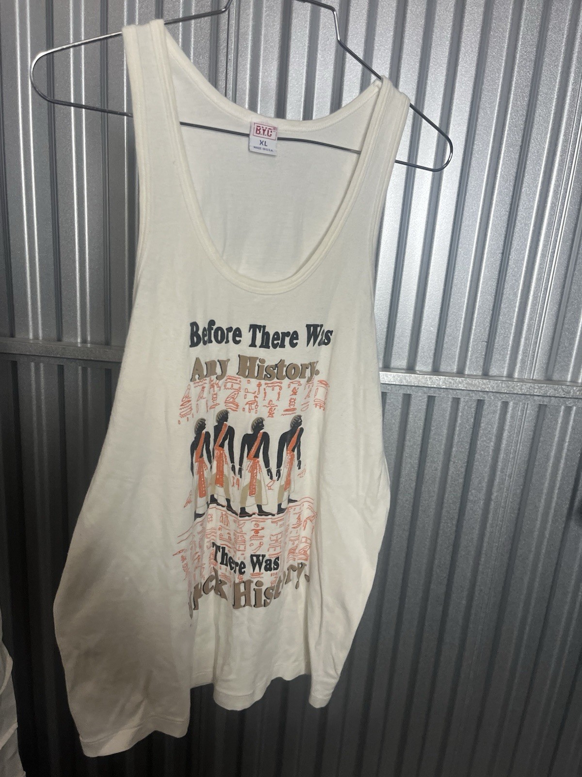 BYC Tank Top Egypt Men’s XL ‘Before There Was History There Was Black History’