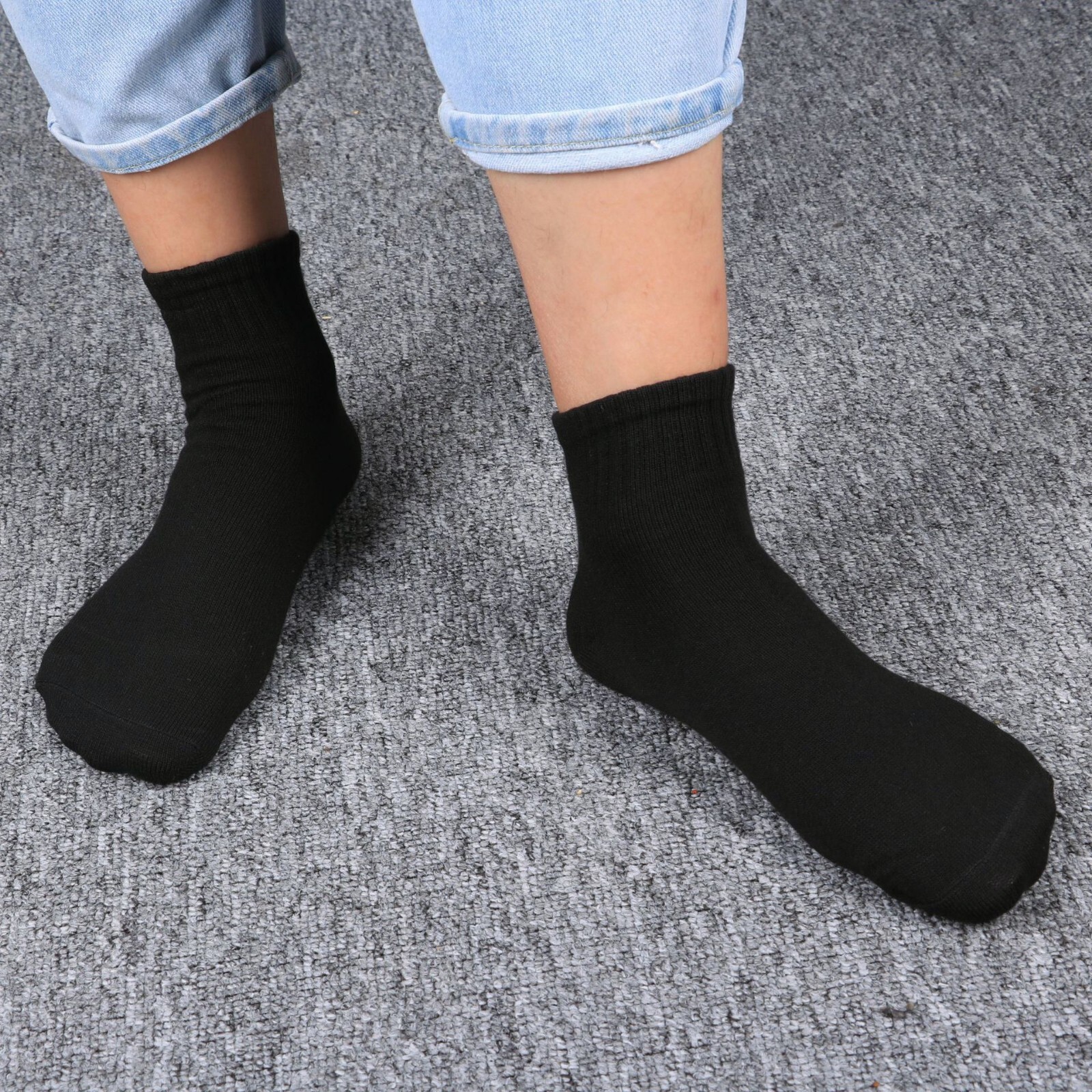 Lot 3-12 Pairs Mens Womens Ankle/Quarter Socks Cotton Crew Socks Casual Size New