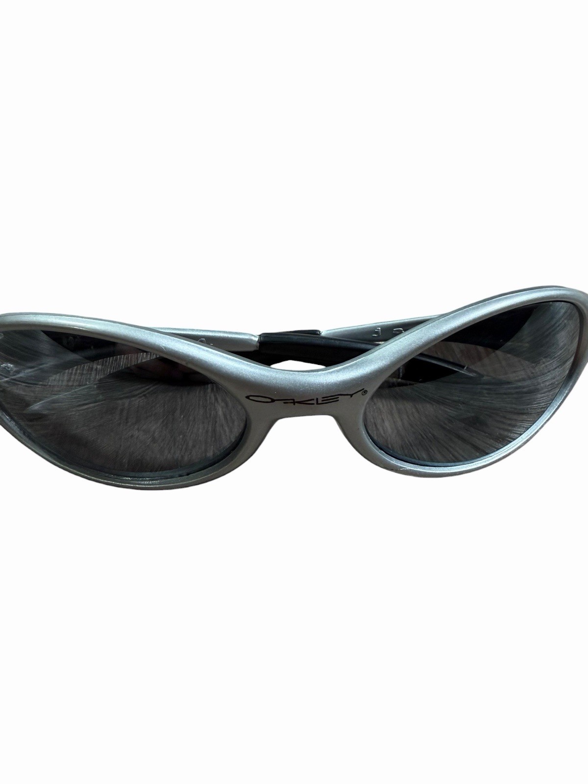 Oakley Eye Jacket Made in USA Silver Sunglasses