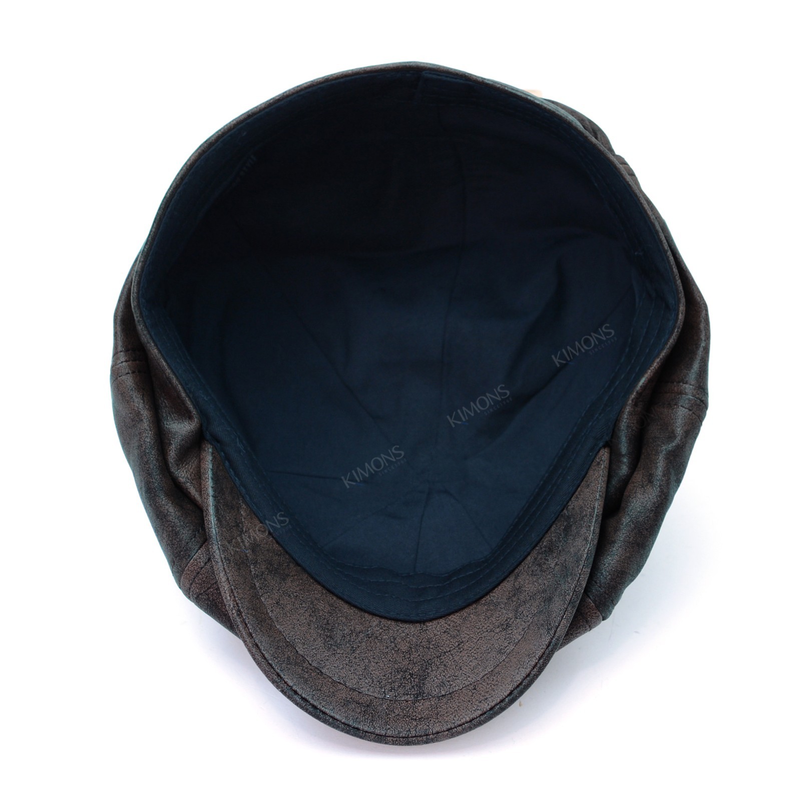 Heavy Newsboy PU Leather Ivy Hat Cap Duckbill Gatsby Golf Driving Flat Cabbie