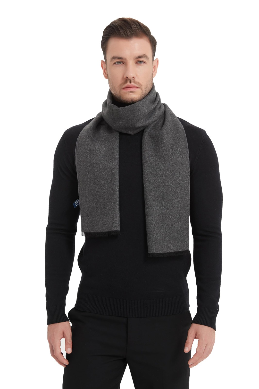 Men’s Super Soft Warm Cashmere Feel Winter Scarf for Cold Weather Fashion