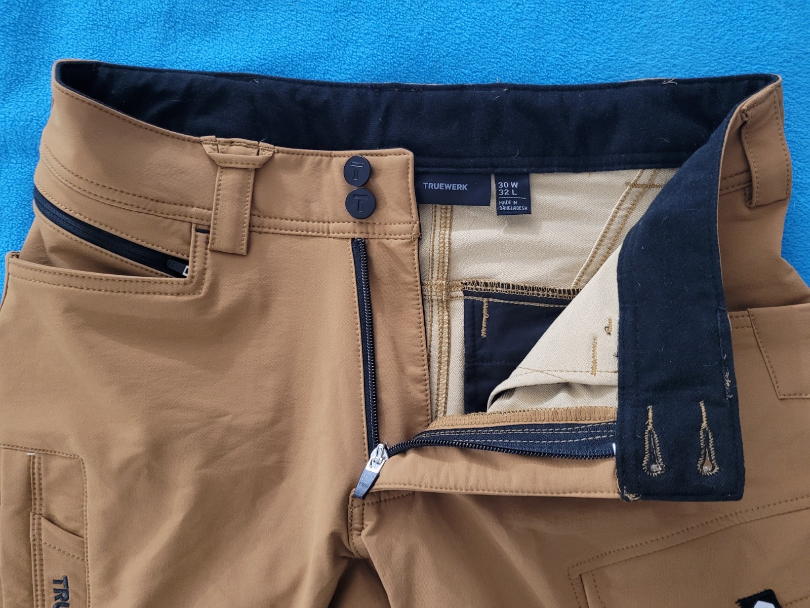 Truewerk Men’s Pants T2 WerkPant Sand 30×32 Utility Performance NWT