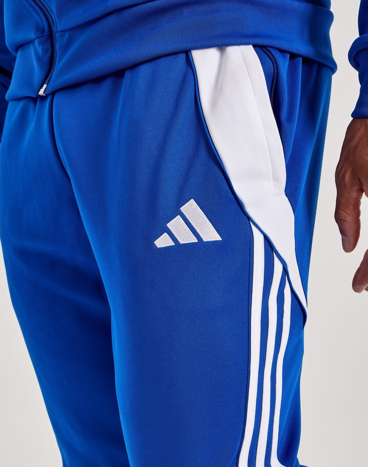 Adidas Tiro 24 Men’s Soccer Athletic Bottoms Jogger Track Pant Blue #265