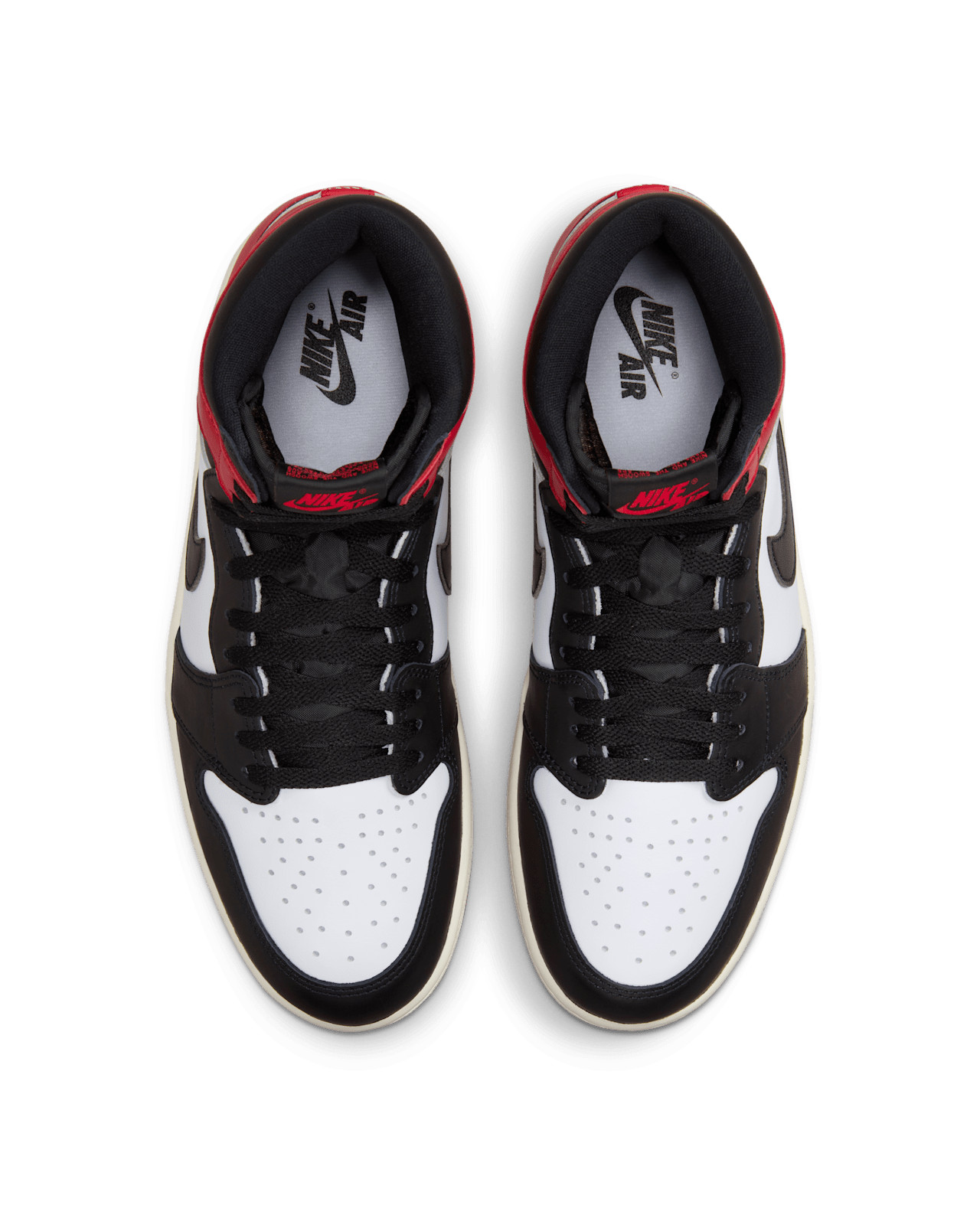 Nike Air Jordan 1 Retro High OG White Black VArsity Red DZ5485-106 Mens Size NEW