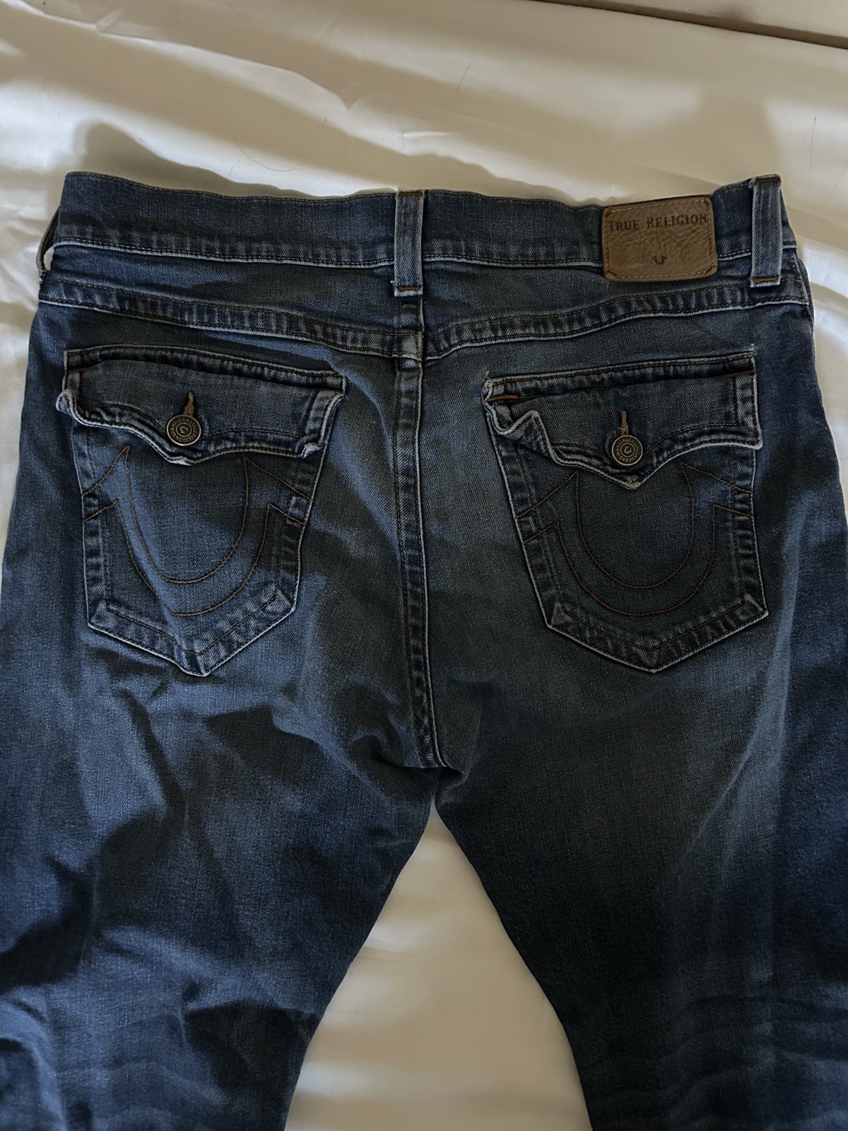 True Religion Men’s Rocco Relaxed Skinny Fit Jeans, Size 38