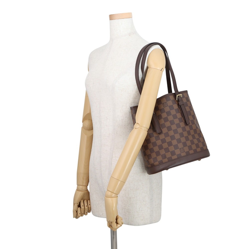 LOUIS VUITTON Marais Damier Ebene Canvas Red N42240