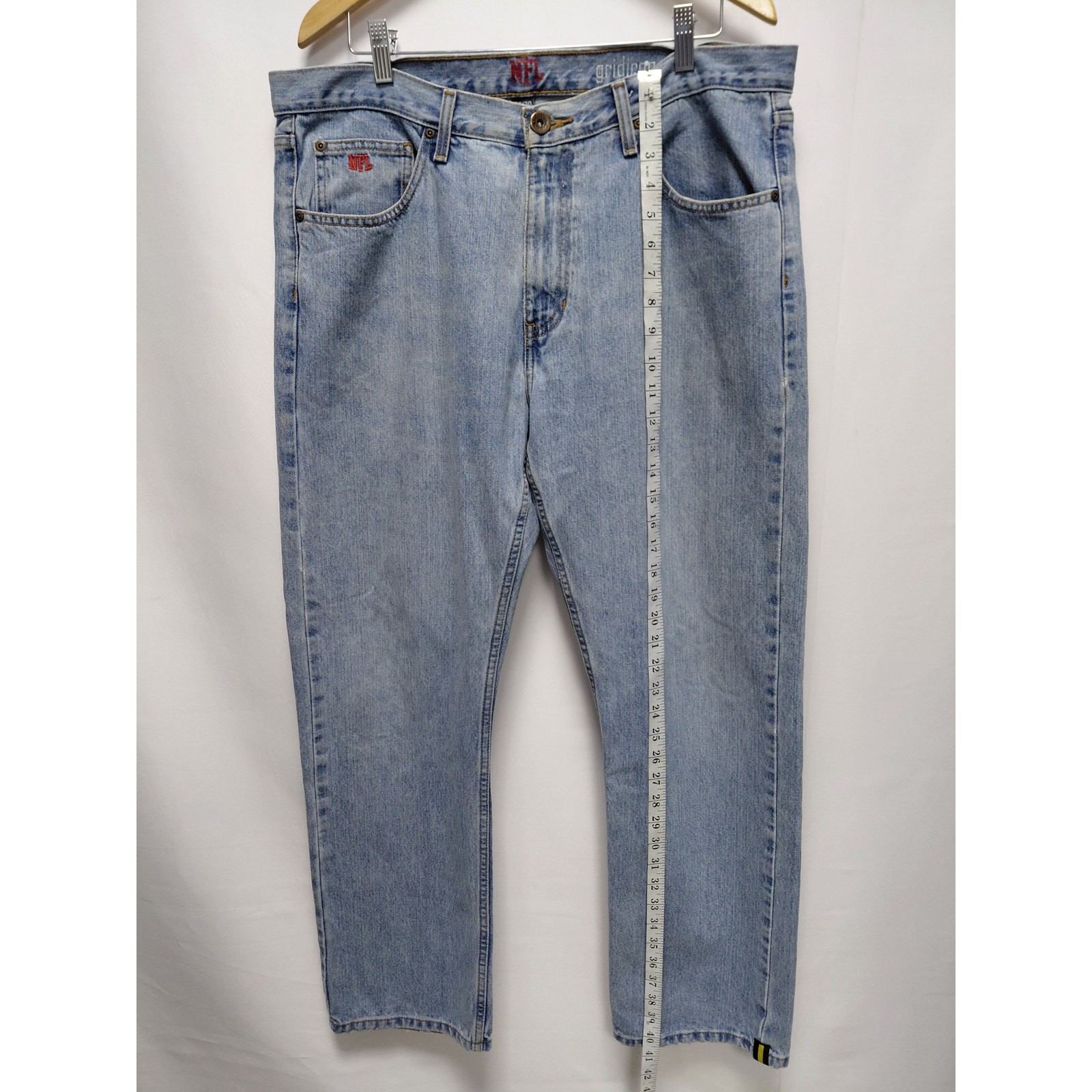 NFL Gridiron Classic Denim Jeans Light Wash Mid (10-12 in) Men Size 36×30