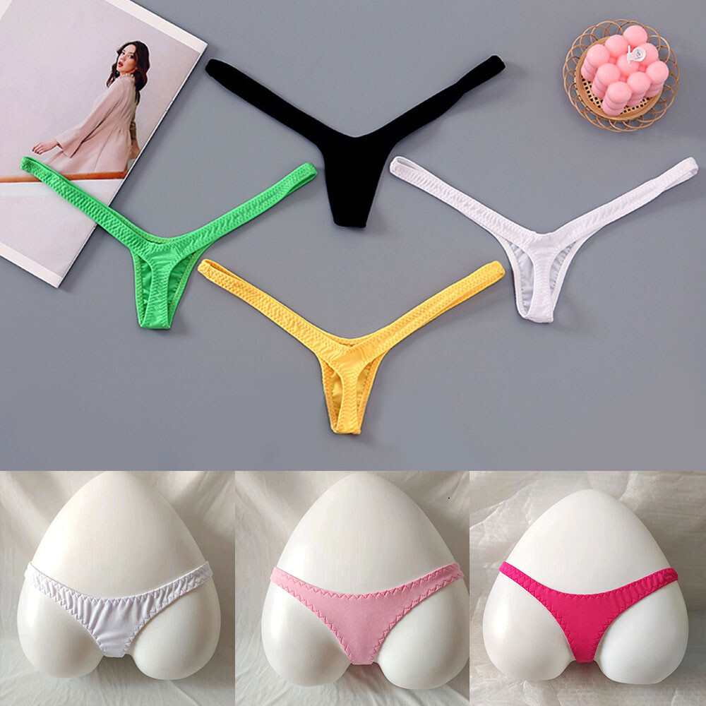 6 Packs Lot Sexy Womens V-String T-back Panties Thongs G-String Lingerie Undies
