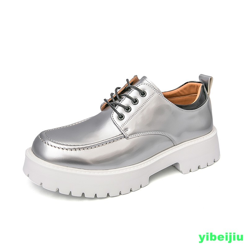 Mens Evening Lace Up Patent Leather Round Toe Derby Evening Shoes Oxford Man New