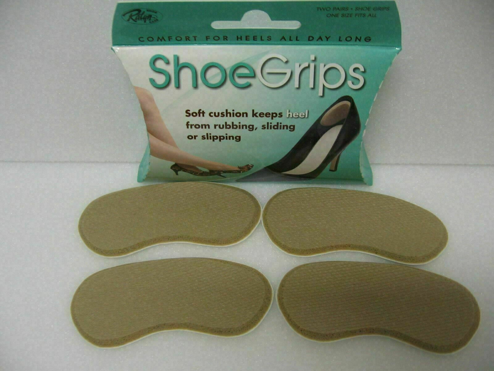 Heel Grippers – Rubber Shoe Grips Self Adhesive – 2 Pair Pack – FREE SHIPPING