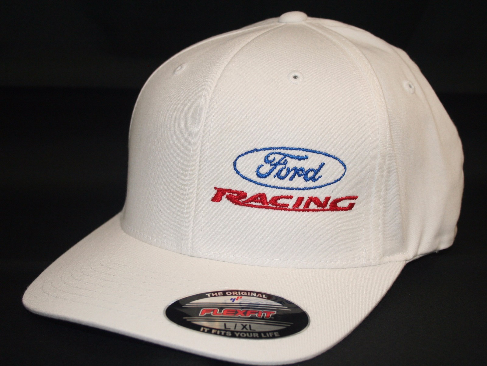 Ford Racing hat cap fitted flexfit curved bill S/M L/XL XL/XXL