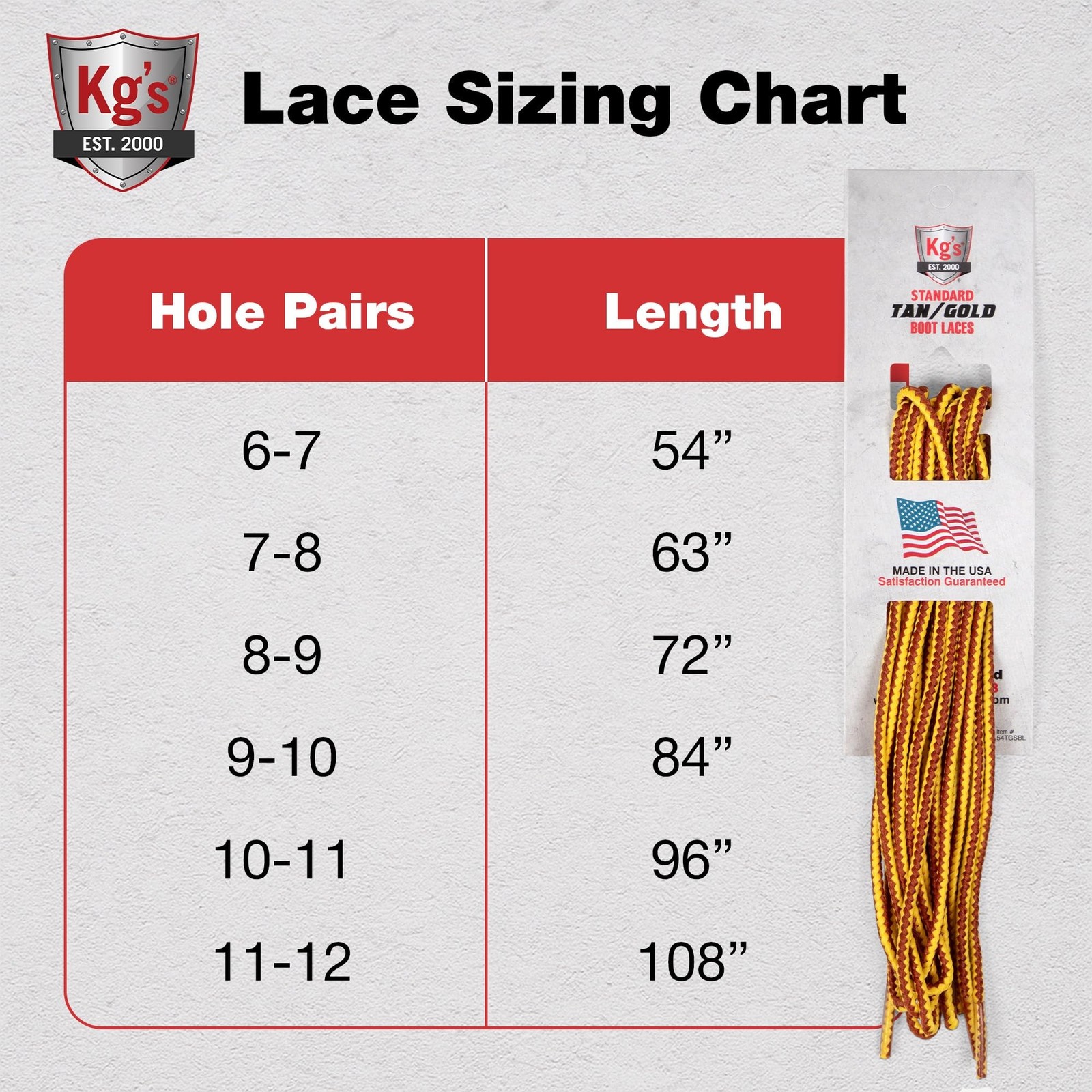 Kg’s Everyday Heavy Duty Boot Laces [3 Pairs] – Durable Shoelaces for Work