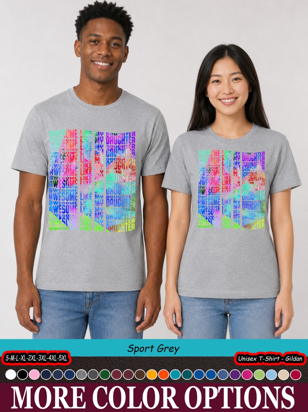Awesome Like My Daughter Shirt, Proud Dad Father’s Day Gift T-Shirt