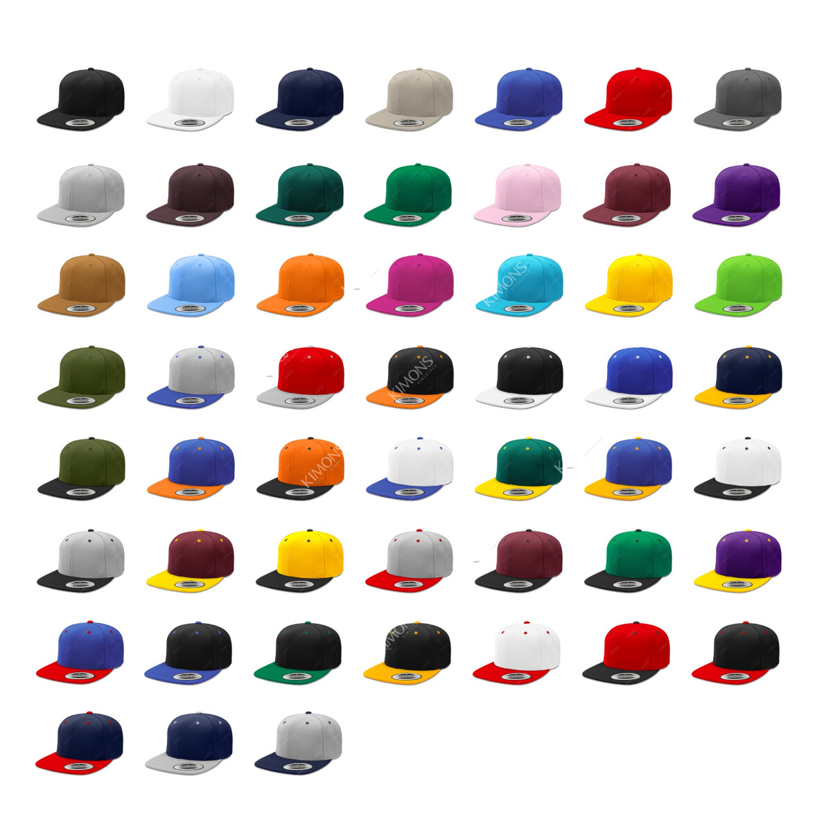Snapback Hat Flat Baseball Cap Trucker Solid Plain Blank Men Hip Hop Army CS
