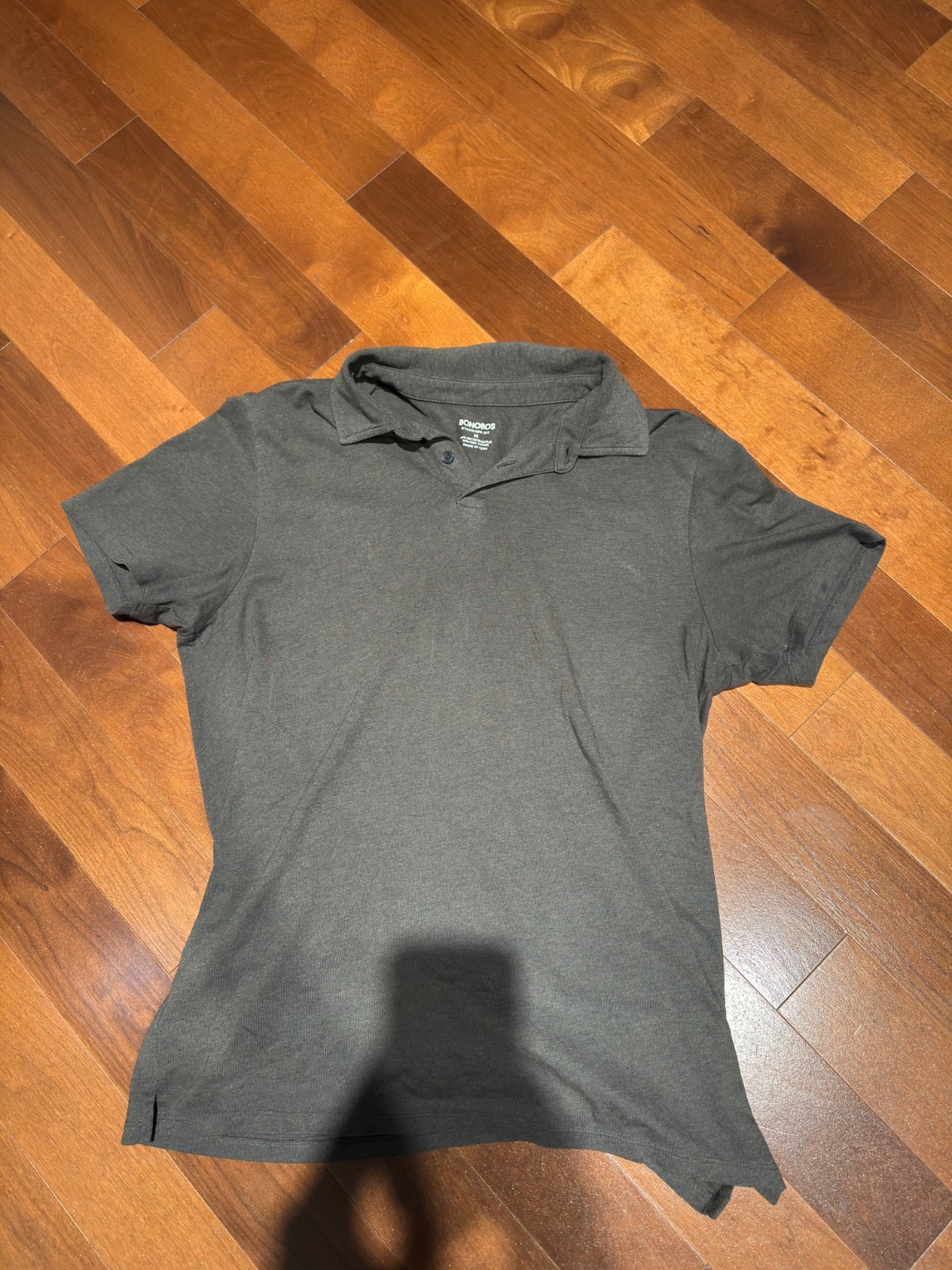 Bonobos Standard Fit Men’s Polo 2 Pack Blue and Gray Medium Pima Cotton Acrylic