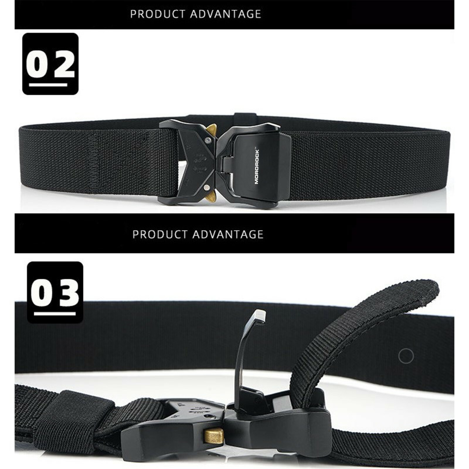 2022 Adjustable Alloy Buckle Military Tactical Belt Nylon Rigger Waistband Belt