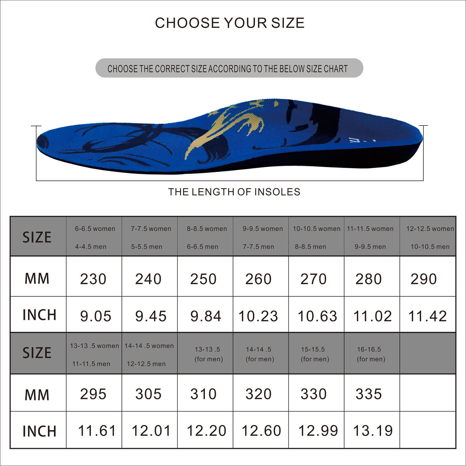 Plantar Fasciitis Arch Support Shoe Insoles Inserts Orthotic Flat Feet Foot Pain