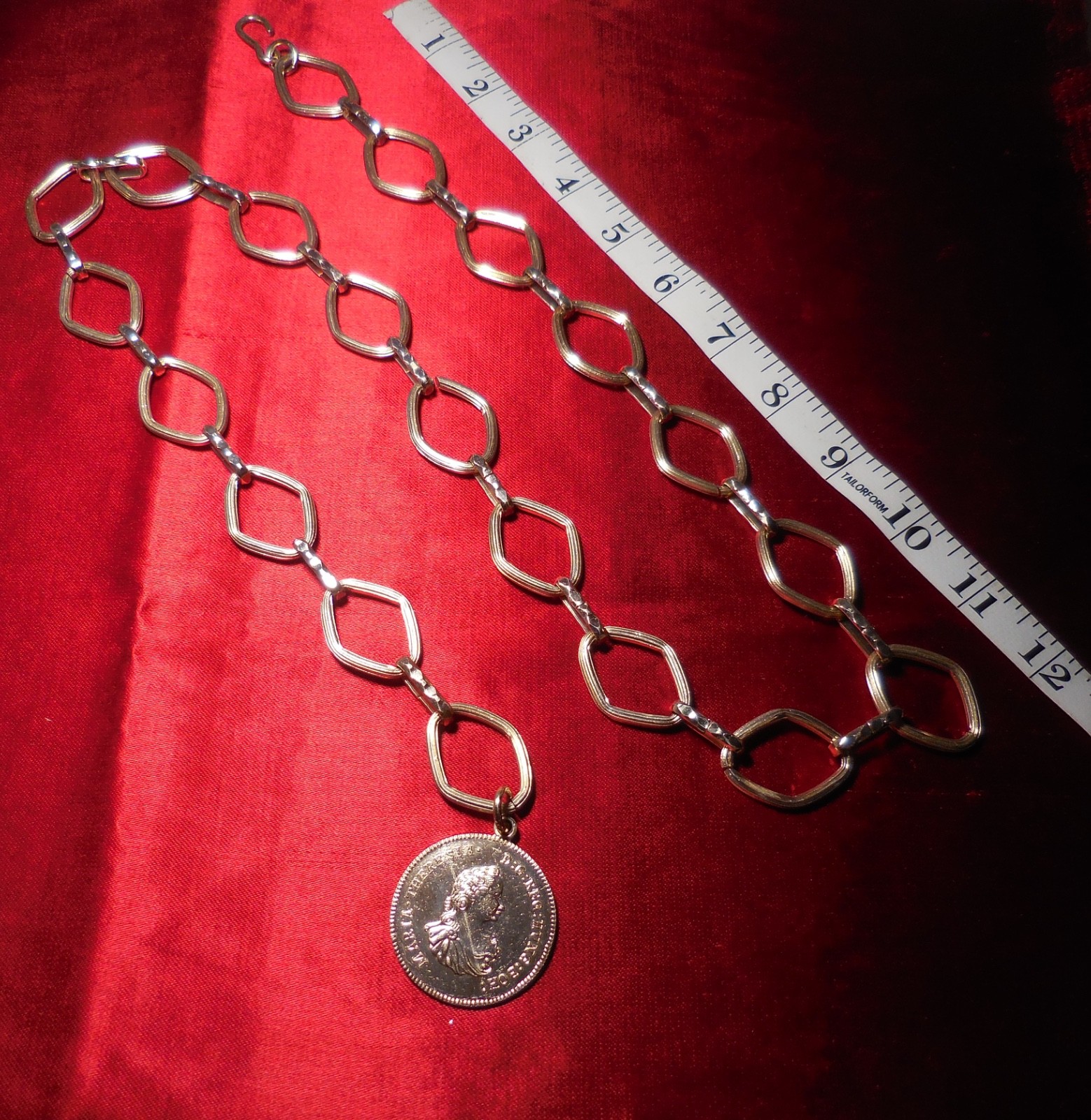 BELT CHAIN FASHION Vintage Accessory MARIA THERESIA 37 inches